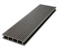 Террасная доска ДПК Базик Графит Террасная доска ДПК Базик Графит