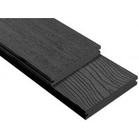 Террасная доска ДПК 3D Storm/Ocean Чёрная (полнотелая) Террасная доска ДПК 3D Storm/Ocean Чёрная (полнотелая)