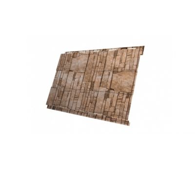 Металлический сайдинг Вертикаль (prof) 0,45 Print Twincolor Sand Stone от производителя  Grand Line по цене 1 052 р